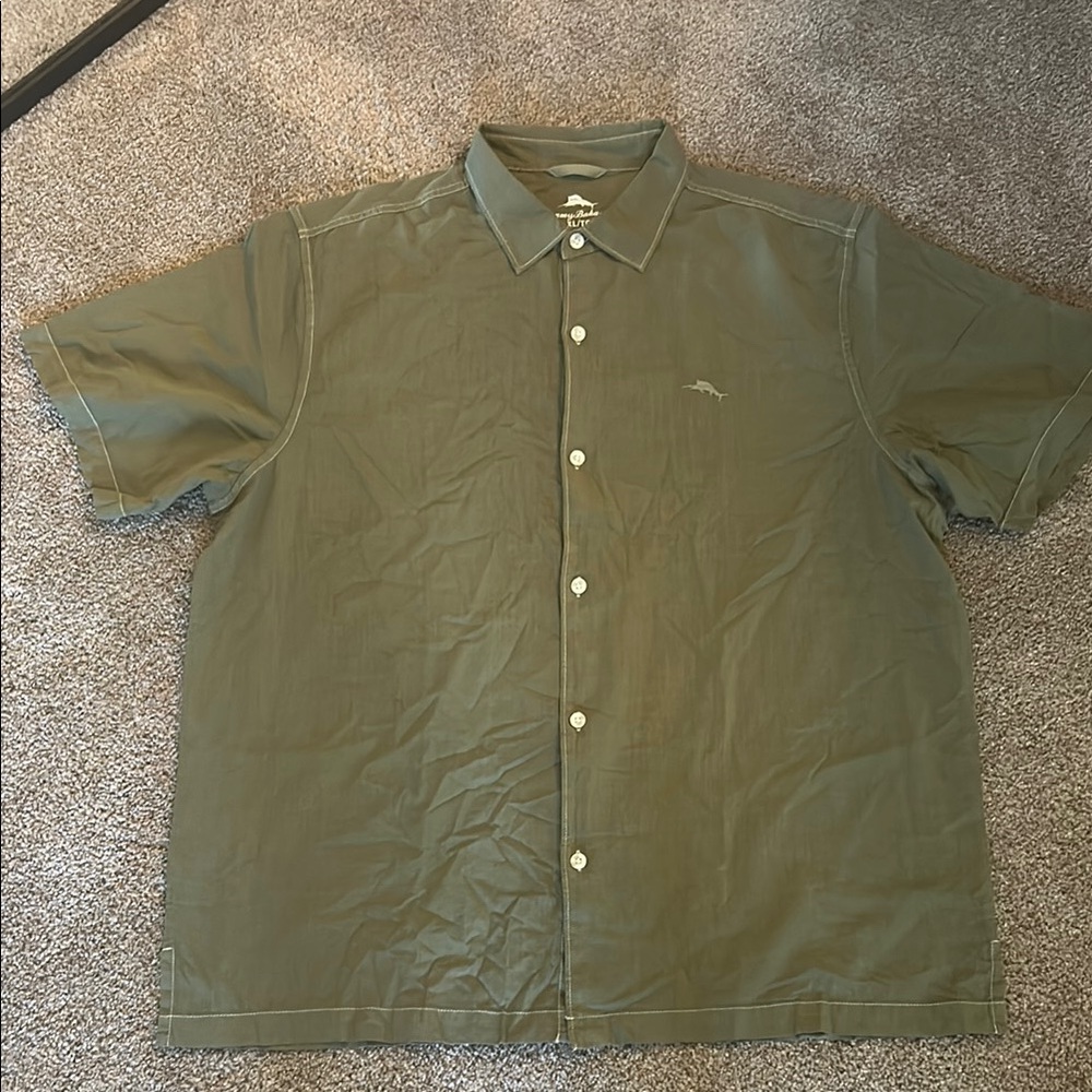 Tommy Bahama Green Casual Button Down Shirt